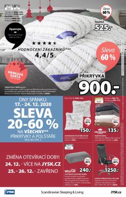akční leták Jysk 17.12.2020-24.12.2020