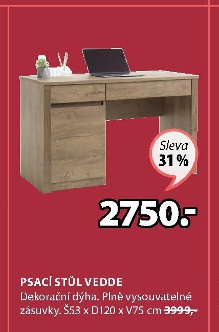 Psací stůl Vedde