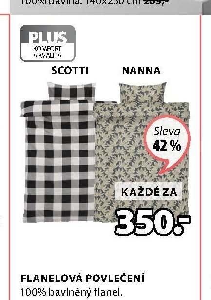 SCOTTI/NANNA FLANELOVÉ POVLEČENÍ