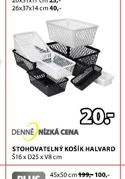 STOHOVATELNÝ KOŠÍK HALVARD Š16 x D25 x V8 cm