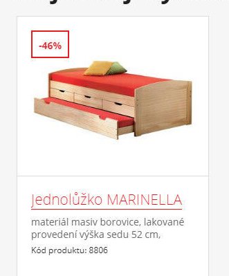 Jednolůžko MARINELLA
