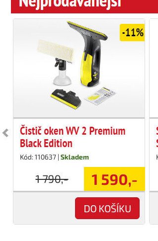 Čistič oken WV 2 Premium Black Edition
