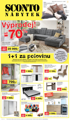 akční leták Sconto nábytek 28.12.2020-21.1.2021