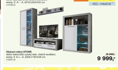 Obývací stěna STONE