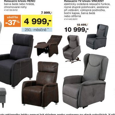 Relaxační TV křeslo VINCENT