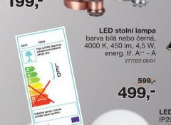 LED stolní lampa