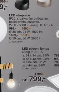LED stropnice