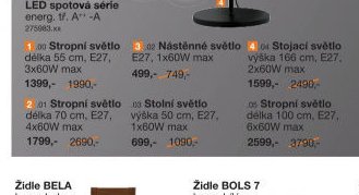 Stropní světlo série