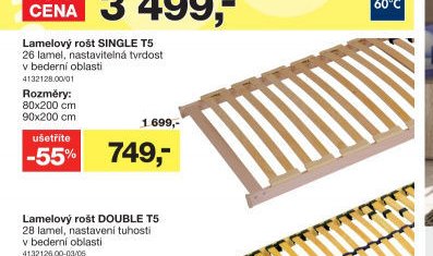 Lamelový rošt SINGLE T5