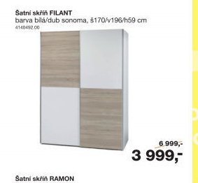 Šatní skříň FILANT