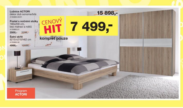 Ložnice ACTORI