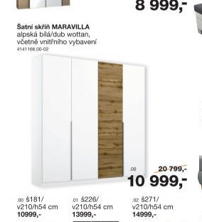 Šatní skříň MARAVILLA
