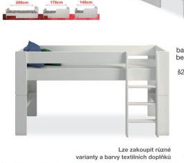 Zvýšená postel FOR KIDS