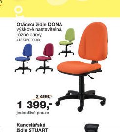 Otáčecí židle DONA