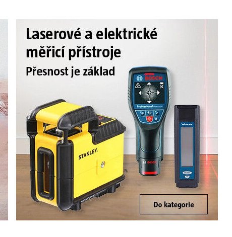 Laserové a elektrické měřicí přístroje