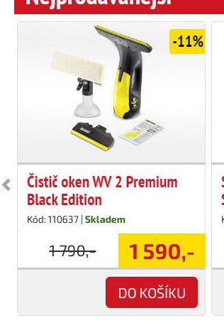 Čistič oken WV 2 Premium Black Edition