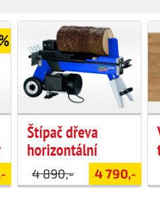 Štípač dřeva horizontální