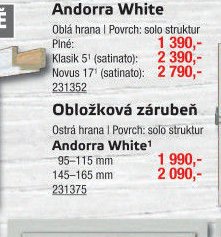 Obložková zárubeň Andorra White