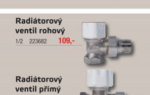 Radiátorový ventil rohový