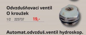 Odvzdušňovací ventil O kroužek