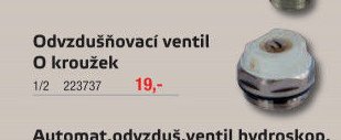 Odvzdušňovací ventil O kroužek