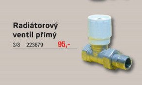 Radiátorový ventil přímý