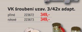 VK šroubení uzav. 3/4x2x adapt