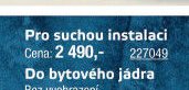 Instalační modul Komfort Pro suchou instalaci