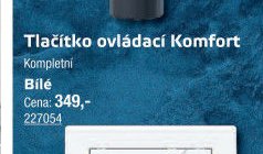 Tlačítko ovládací Komfort Bílé