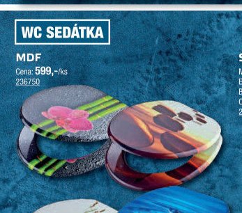 WC sedátka MDF