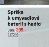 Sprška k umyvadlové baterii s hadicí