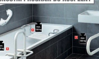 Bezpečnostní madlo Secura 42 cm, bílé