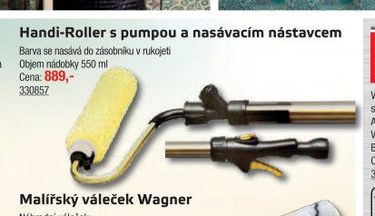 Handi-Roller s pumpou a nasávacím nástavcem