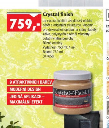 Crystal finish