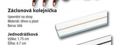 Záclonová kolejnička