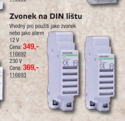 Zvonek na DIN lištu 116692/116693