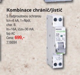 Kombinace chránič/jistič