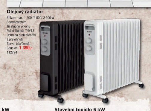 Olejový radiátor