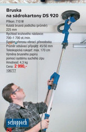 Bruska na sádrokartony DS 920