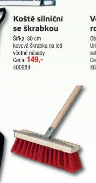 Koště silniční se škrabkou