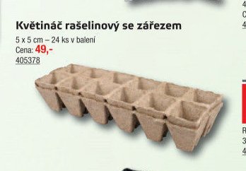 Květináč rašelinový se zářezem