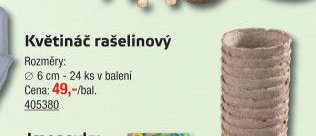 Květináč rašelinový