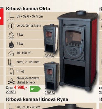 Krbová kamna Okta