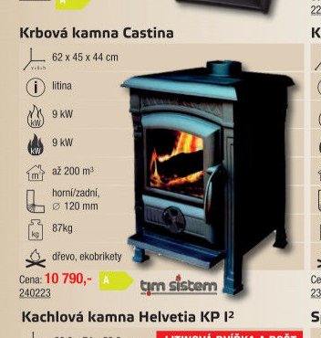 Krbová kamna Castina