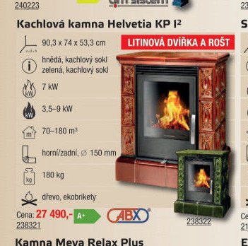 Kachlová kamna Helvetia KP I2