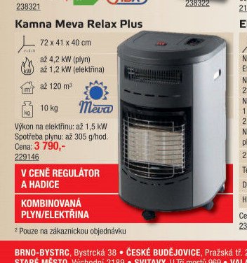 Kamna Meva Relax Plus