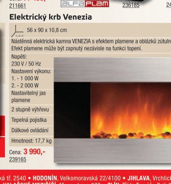 Elektrický krb Venezia