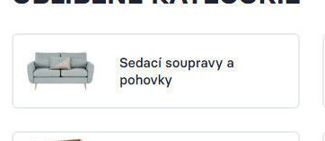 Sedací soupravy a pohovky