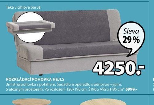 ROZKLÁDACÍ POHOVKA HEJLS