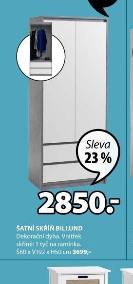 Šatní skříň BILLUND